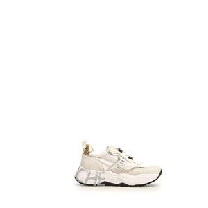 Voile Blanche Beige Sneakers With Patent Detailing And Double-Height Sole - NWT